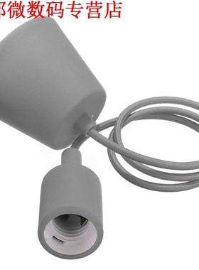 Grijs Siliconen E27 Socket Lamphouder Verlichting Plafond DI