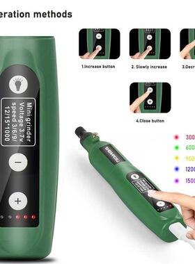 Cordless Grinder Electric Drill 5-Speed Adjustale Engraving