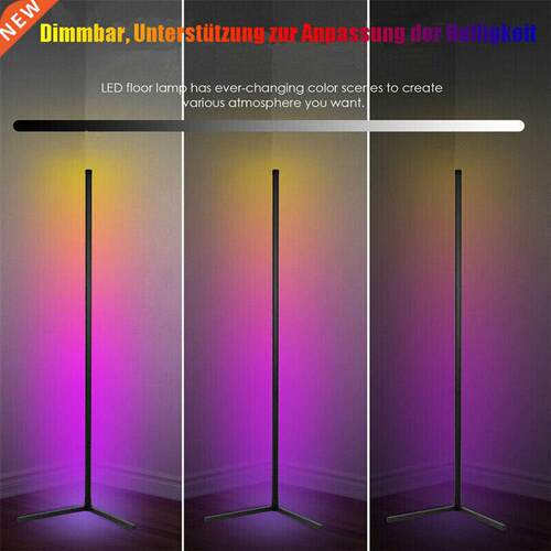 USB Power Dreamcolor LED RGB Corner Floor Lamp Dimmable Beds