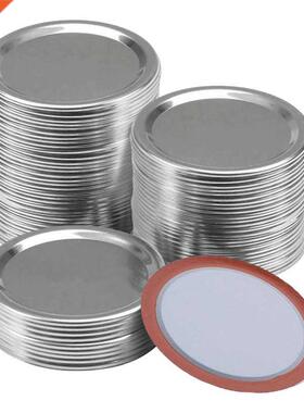 100 Pcs Regul Mouth 70MM Mason J Canning Lids, Reusable