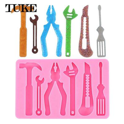 3D Hardware Tools Silicone Fondant Molds Spanner Saw Ladder