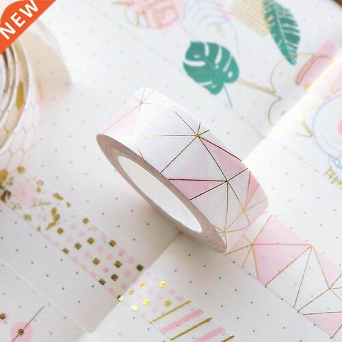 Pink Foil Paper Washi Tape Set Cute Adhesiva Decorativa Ja