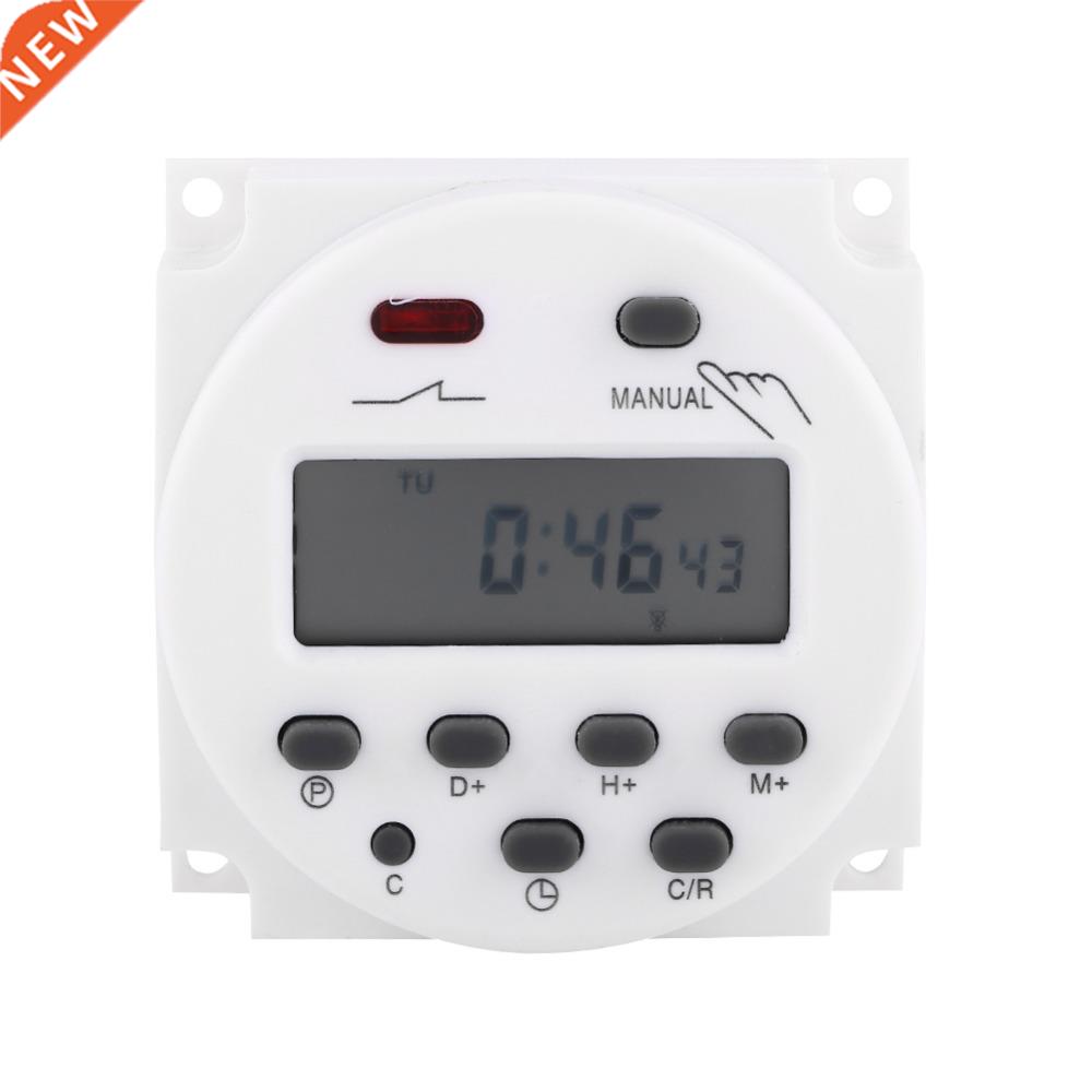 7.5VA LCD Weekly Programmable Microcomputer Time Switch 17on