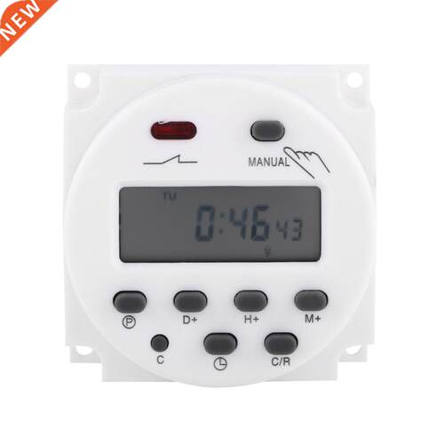 7.5VA LCD Weekly Programmable Microcomputer Time Switch 17on
