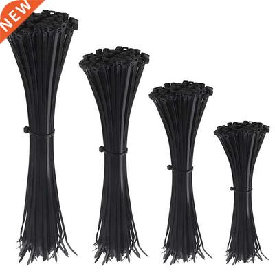 400 Pcs Cable Ties Nylon Zip Ties Self-Locking Cable Tie Bla