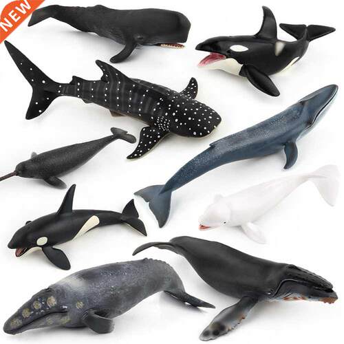 Simulated Sea Life Models Toys Animal Action Figure Whale Do