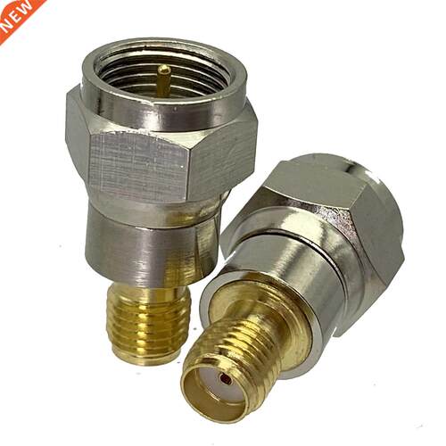 1Pcs F TV Male Plug to SMA Female Jack Straight RF Adapter C