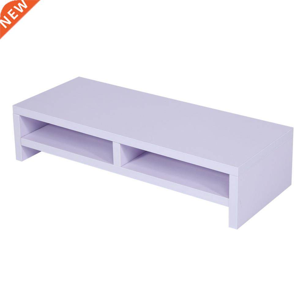 2-Tier Desktop Monitor Stand Shelf Plinth TV LCD Laptop PC S