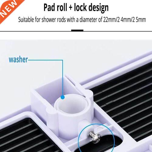 Bathroom Shower Storage Rack Organizer Pole Shelves Shampoo