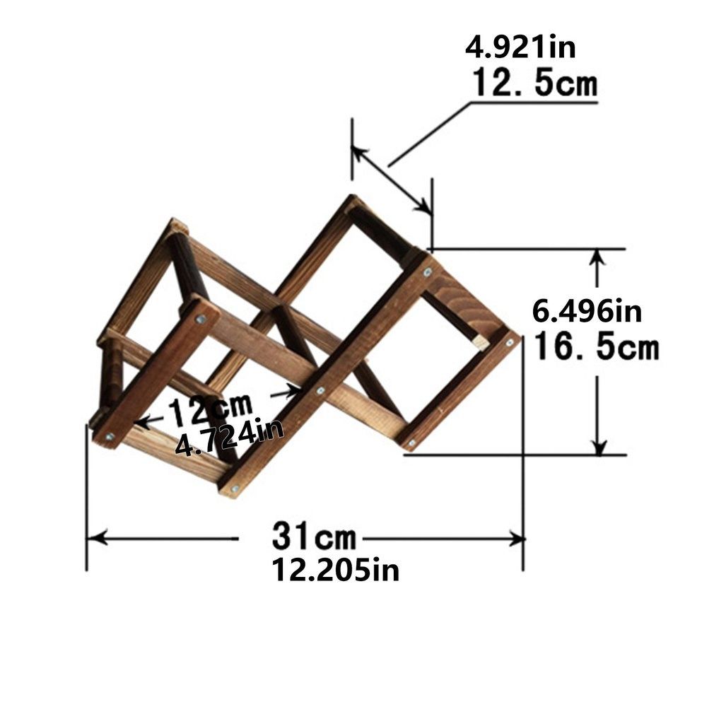 Collapsible Wooden Wine racks bottle cabinet stand Holders L