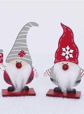 2020 Merry Christmas wooden faceless doll ornaments 适用于es