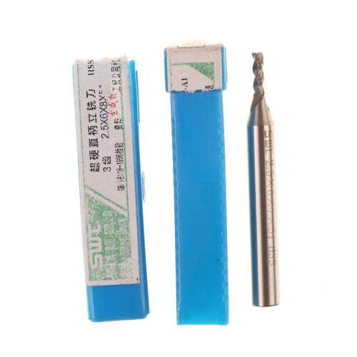 2.5*6*8*52mm  Flute End Mill Router Drill Bit Cutter HSS St