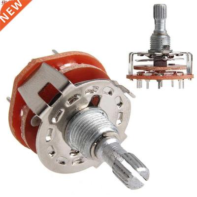 Shaft Panel Mount 2P5T Rotary Switch Selector Band 2 Pole Po