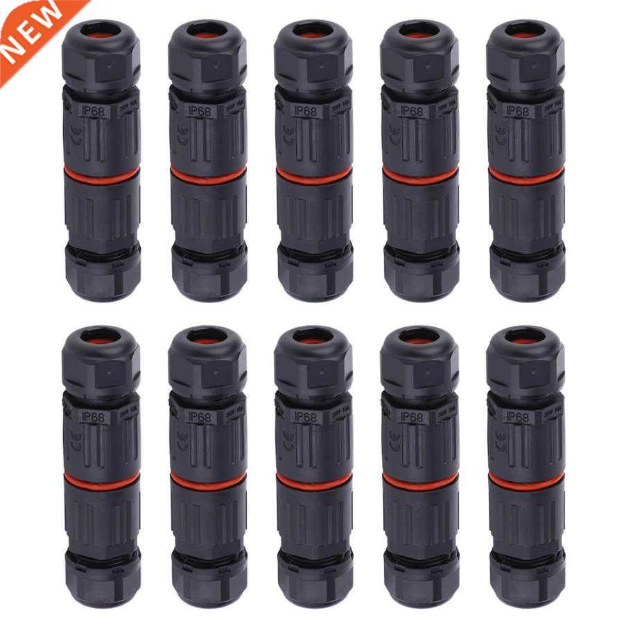 10Pcs IP68 Waterproof Straight Connector Junction Box Electr