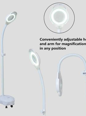 220V Beauty Magnifier Pro 8X Diopter 120 LED Magnifying Floo