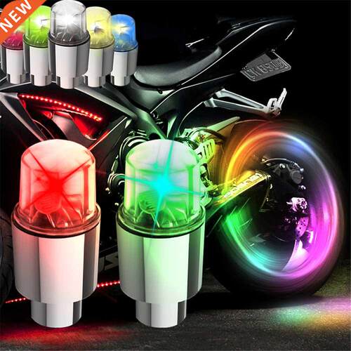 2PCS Motorcycle Hot Wheel Spoke Light LED Bicycle Neon Valve
