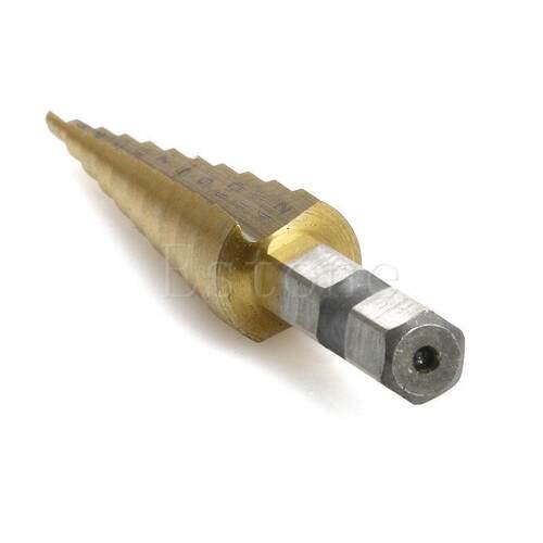 -12mm HSS Triangle Shank Pagoda Step Drill Bit L15