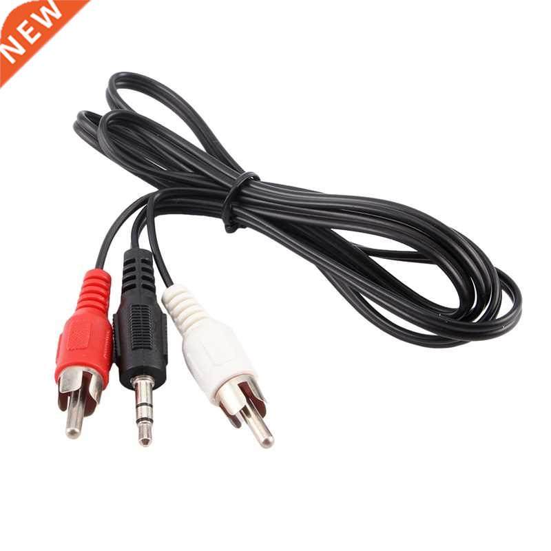 3.5mm Male Vga to 2 RCA Conversion Cable Plug Jack Speaker A
