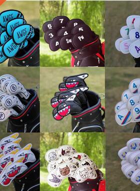 Golf digital gradient iron head cover iron head wedge copper