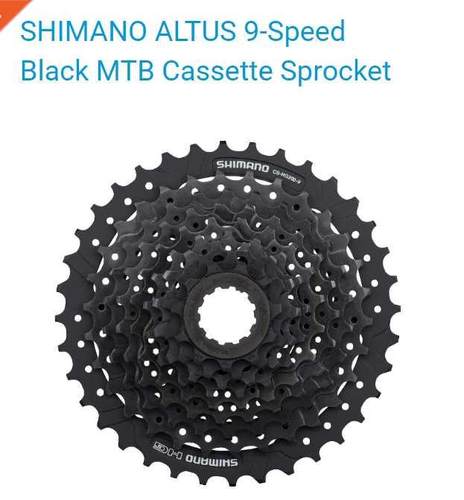 SHIMANO ALTUS -CS-HG200-9 -9-Speed - HYPERGLIDE - Black - MT