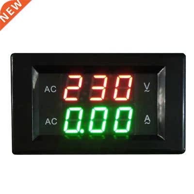 AC 500V 50A Dual Voltmeter Ammeter Volt Amp Tester Gauge Met