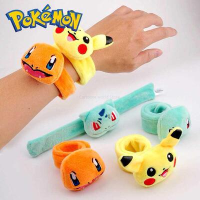Pokemon Plush Wristband Bracelet Pikachu Genie Turtle Dl 1