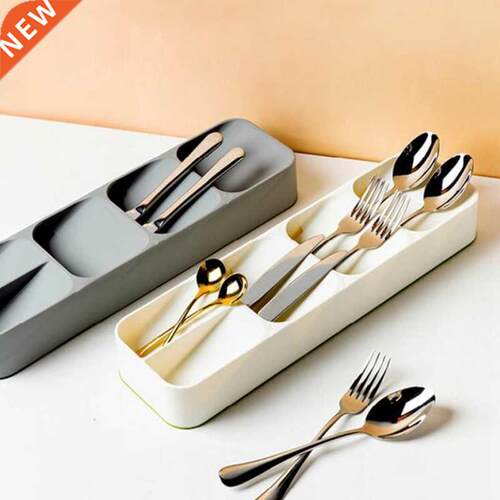 Cutlery Storage Tray Knife Block Holder Tableware Organizer