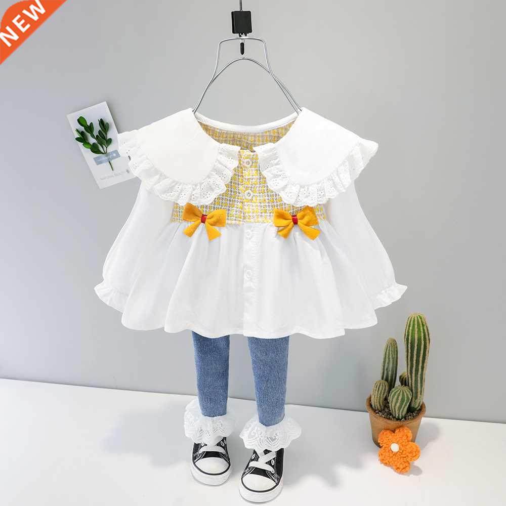 1 2 3 4 Years Baby Girl Lace Fold Clothes Hot Cute Kid Autum