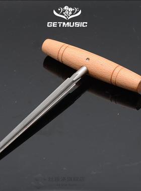 Violin Viola Peg Hole Reamer 1:0 Taper Wood Handle for Luth