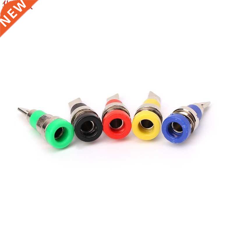 5pcs 4mm Banana Plug Connector Terminal Screw-type Electroni