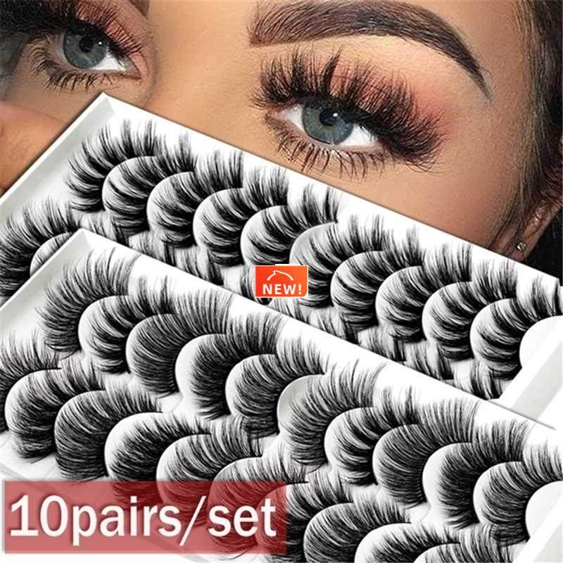 8styles 5/10pairs/set multipack natural false eyelashes