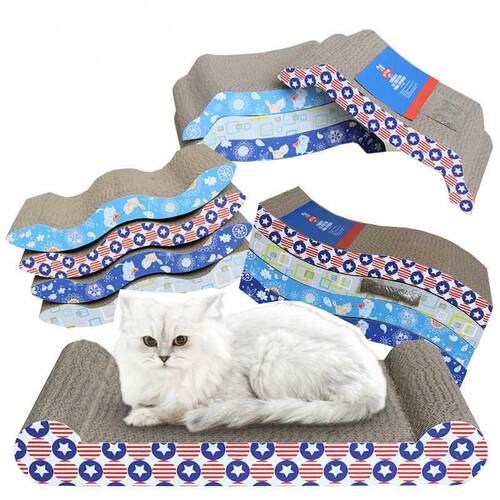 Pet Cat Toys Scratch oard Sofa Design Organic Catnip Kitte