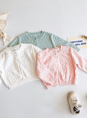 0-2 Years Spring Summer Baby Girl Princess Thin Cardigan Boy