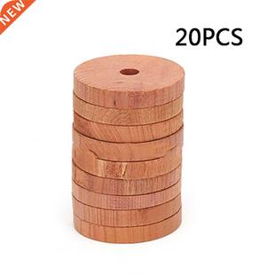 40/20 Pieces Cedar Wood Block Ring Wardrobe Clothes Insect R
