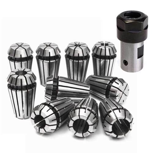 11pcs/set ER16 Spring Collet and Motor Shaft 8mm Extension R