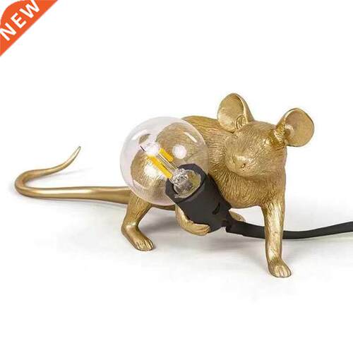 Mouse lamps Resin Animal Rat Mouse Table lamp be night dorm