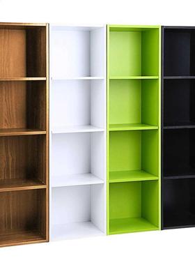 Adjustable 3/ 4 Shelf Bookcase Storage Bookshelf Wood Furnit