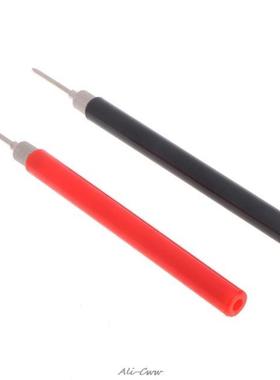 2PCS 128mm Spring Test Probe Tips Insulated Test Hook Wire C