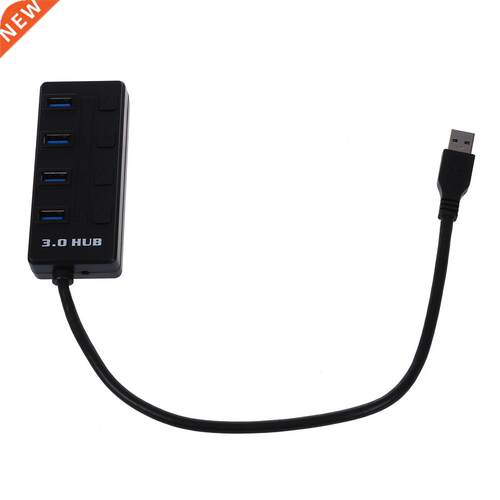 Mini 4 Ports USB 3.0 Speed HUB with ON/OFF Switch for PC Lap