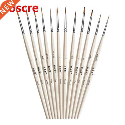 Wooden Nail Art, Line Drawing, Gouache Paint, Stroke Brush,