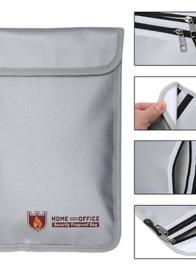 Document Case Cash Box Security Waterproof Fireproof Bag New