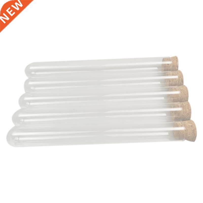 50Pcs 20X150Mm 30Ml Plastic Test Tube With Cork ,Clear Weddi