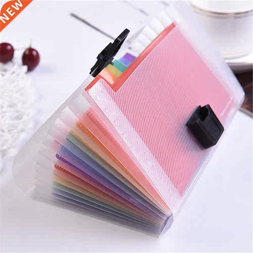 A6 Plastic Portable File Folder Extension Wallet Bill Receip