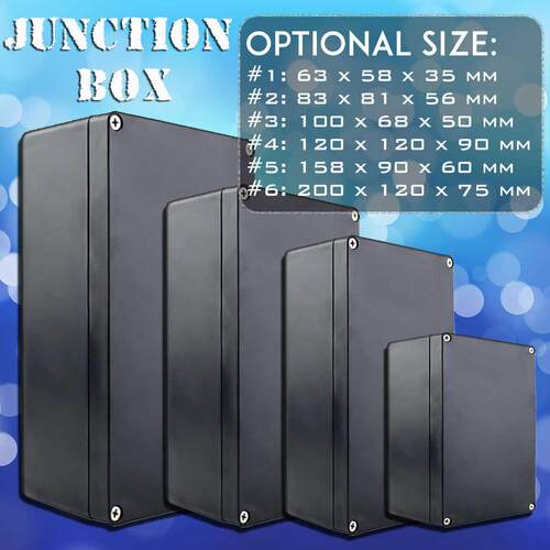 Waterproof Black  Housing Instrument Case ABS Plastic Pro