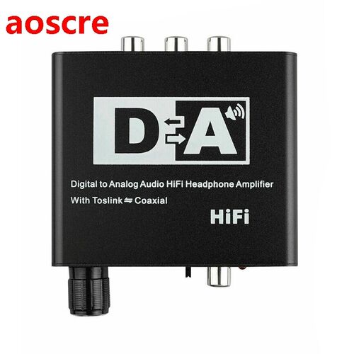 192KHz Digital Optical Coaxial Toslink to Analog RCA 3.5mm A