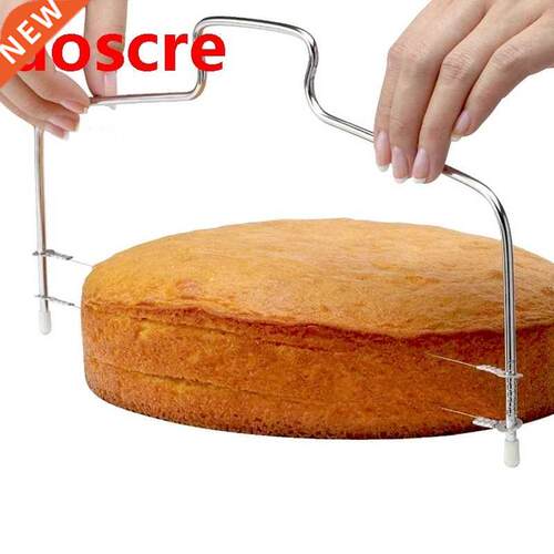 Double Wire Cake Cutter Slicer Adjustable 2 Line Stainless S