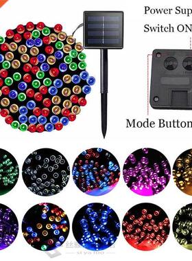 200 Led String Lights for Garden Decoration Outdoor Solar Ga