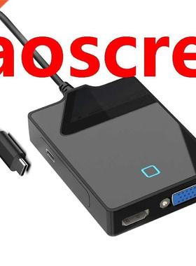 Type-C Dockng Staton 6-n-1 Mult-Functon Hub USB 4K HDM