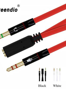 Greendio Headphone Y Splitter for Computer 3.5mm Female to 2