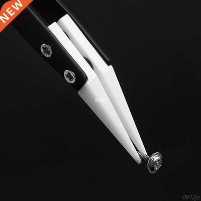 Ceramic Tweezers with Stainless Steel Handle Curved Aimed Tw